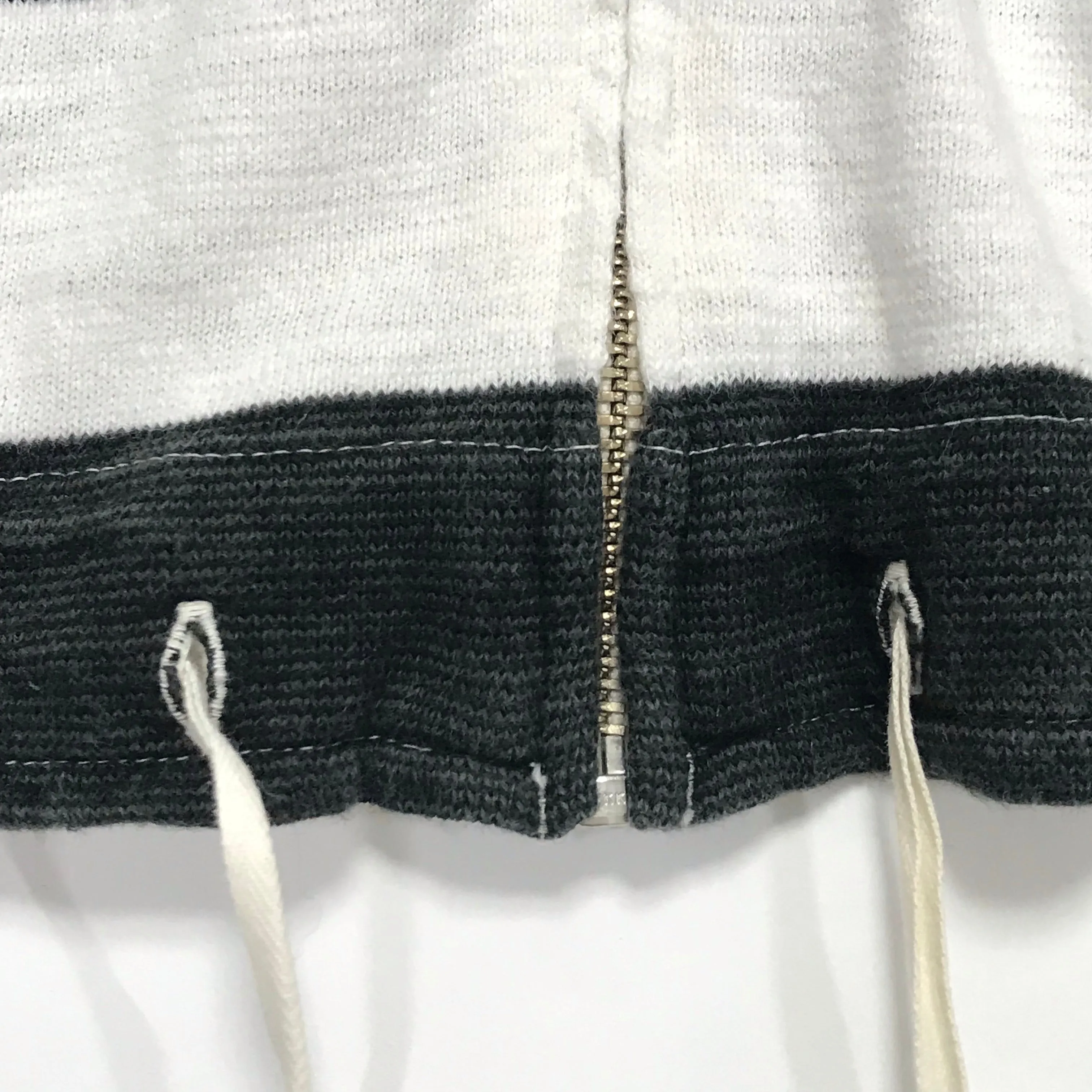 [M] Kapital Striped Hoodie White/Black
