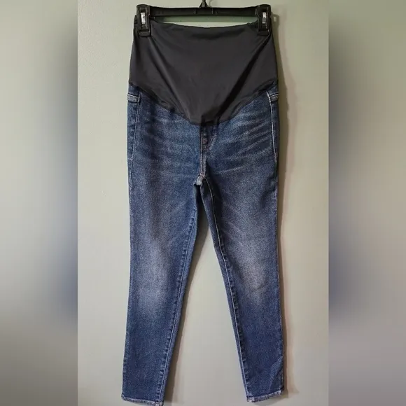 Madewell Maternity Over The Belly High Rise Stretch Skinny Jeans Size 26 NWT