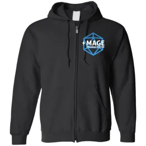 Mage Productions D20 Logo Unisex 50/50 Zip Hoodie