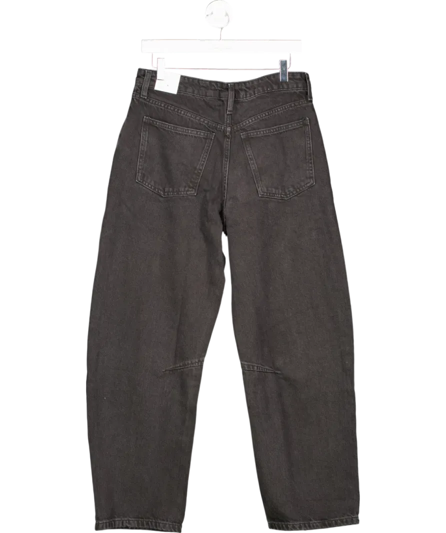 MANGO Grey High-rise Balloon Jeans UK 12
