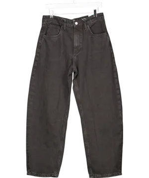 MANGO Grey High-rise Balloon Jeans UK 12