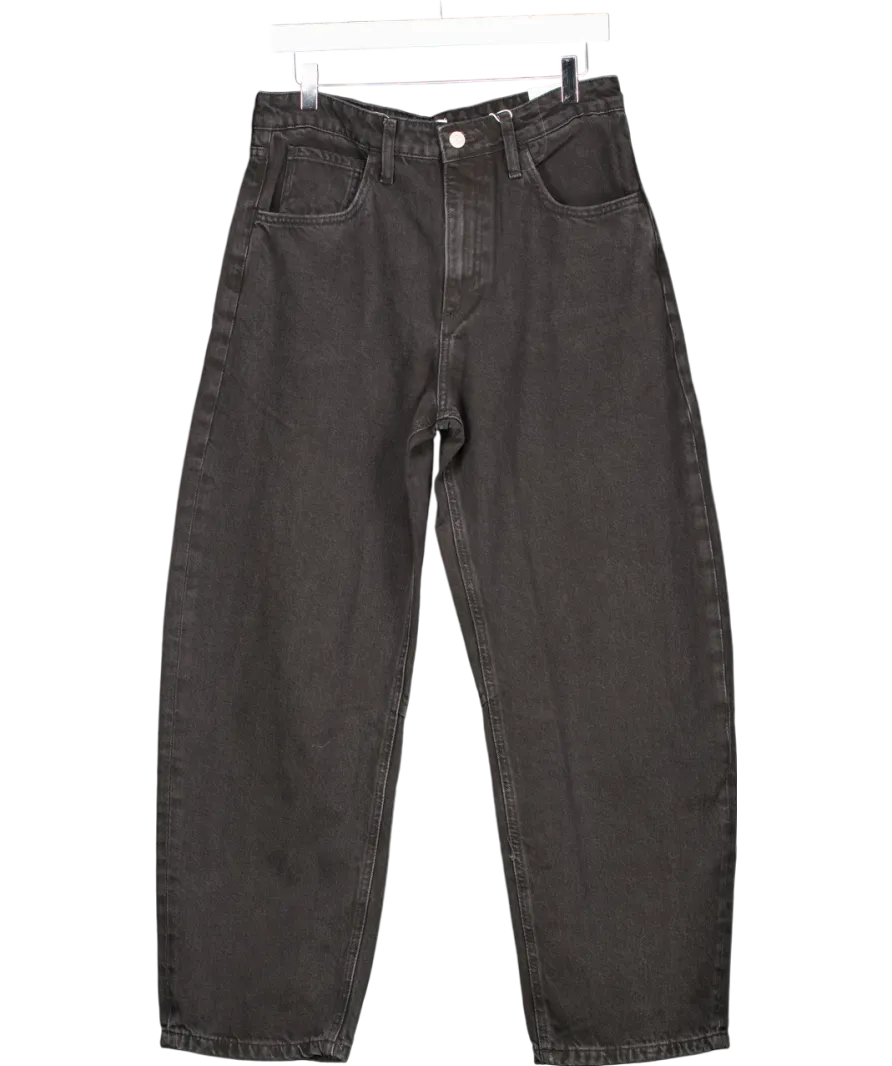 MANGO Grey High-rise Balloon Jeans UK 12
