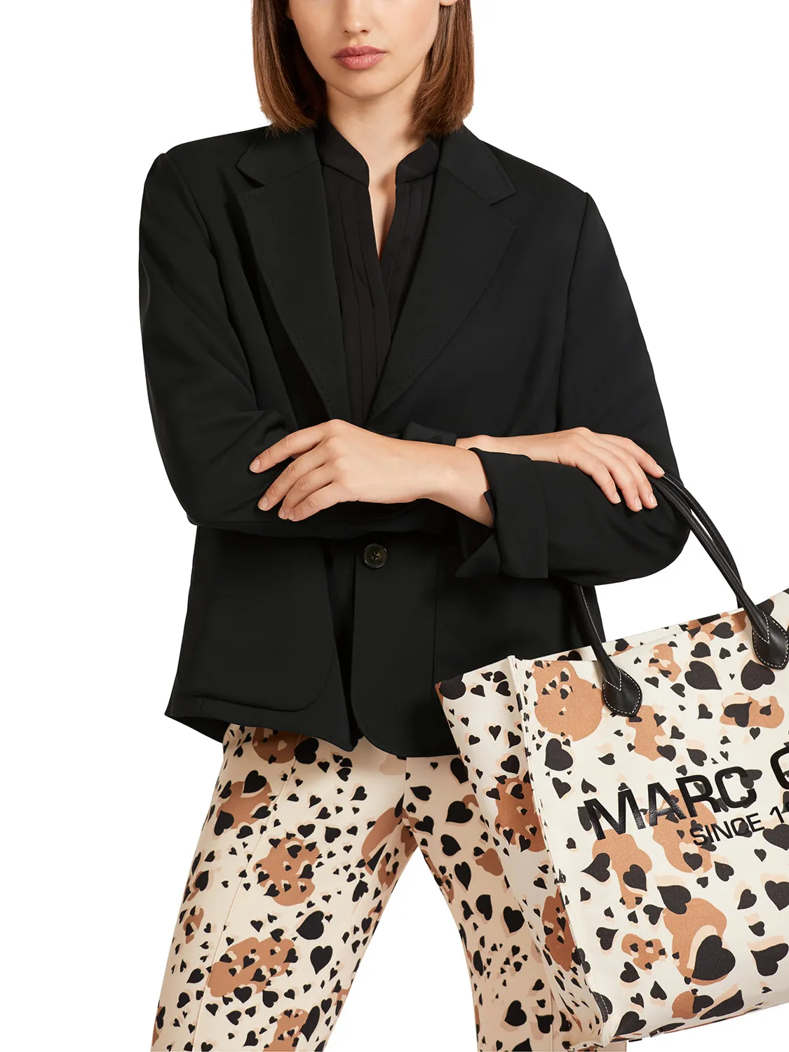MarcCain Blazer With Wide Lapel UC3412W56