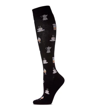 MEMOI MFY06343 BON CAFE COMPRESSION SOCKS