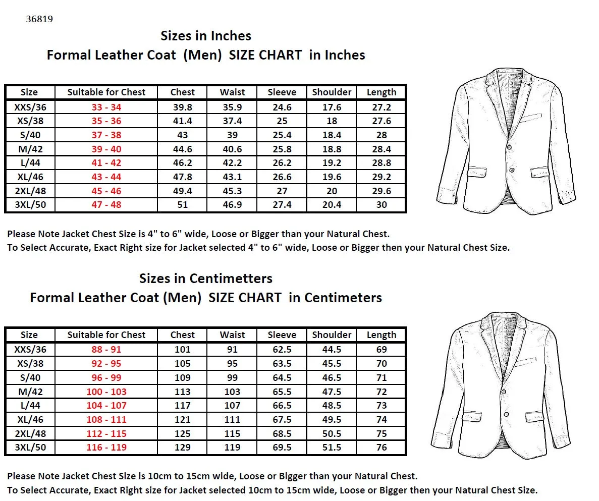 Men Fashion Real Leather Python Snake Cobra Textured Blazer Jacket Two Button