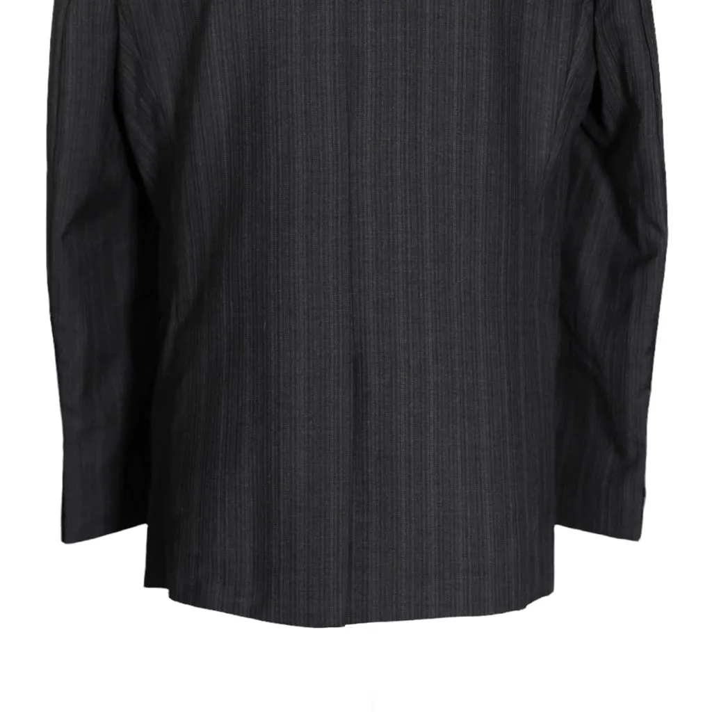 Men's Blazer Gray Striped Wool Jacket Sport Coat (42R)