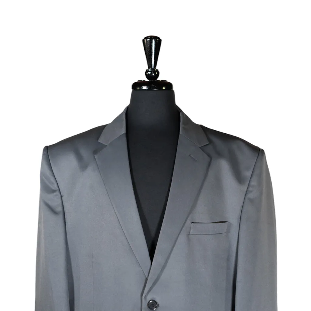 Men's Blazer Gray Wool Formal Suit Jacket Sport Coat (48R)