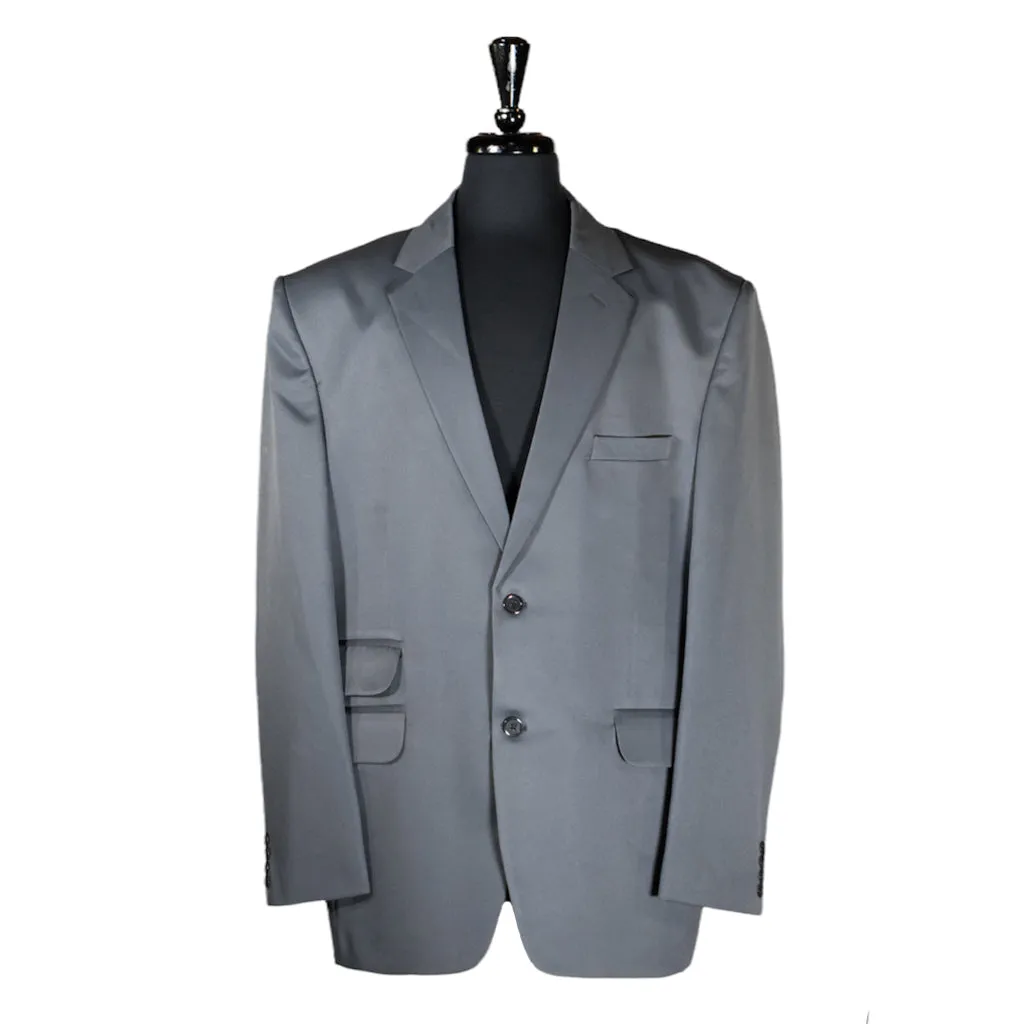 Men's Blazer Gray Wool Formal Suit Jacket Sport Coat (48R)
