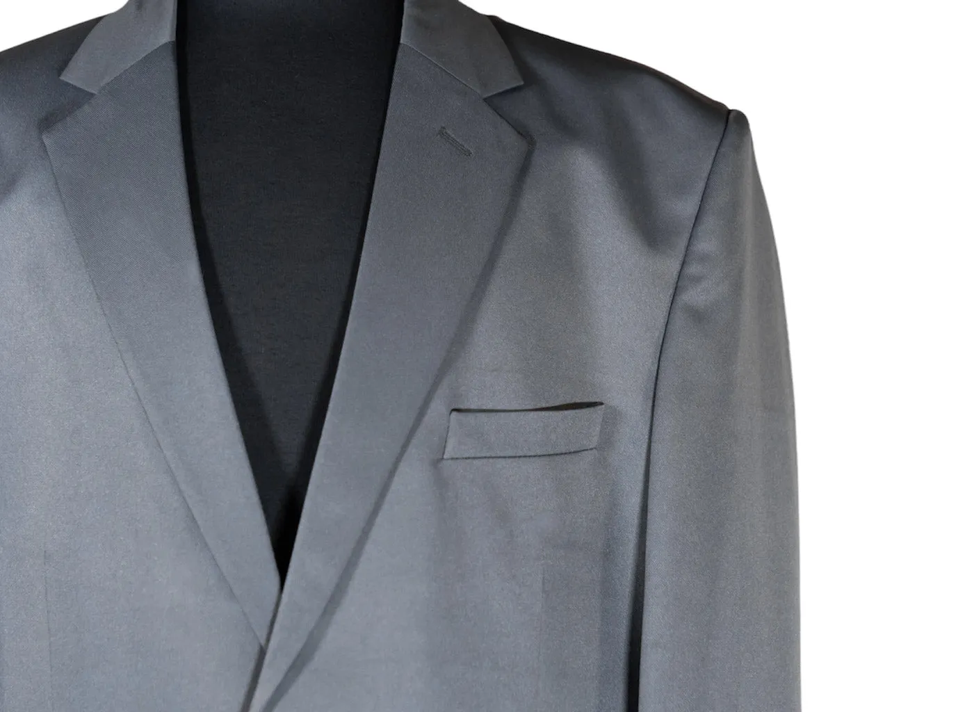 Men's Blazer Gray Wool Formal Suit Jacket Sport Coat (48R)
