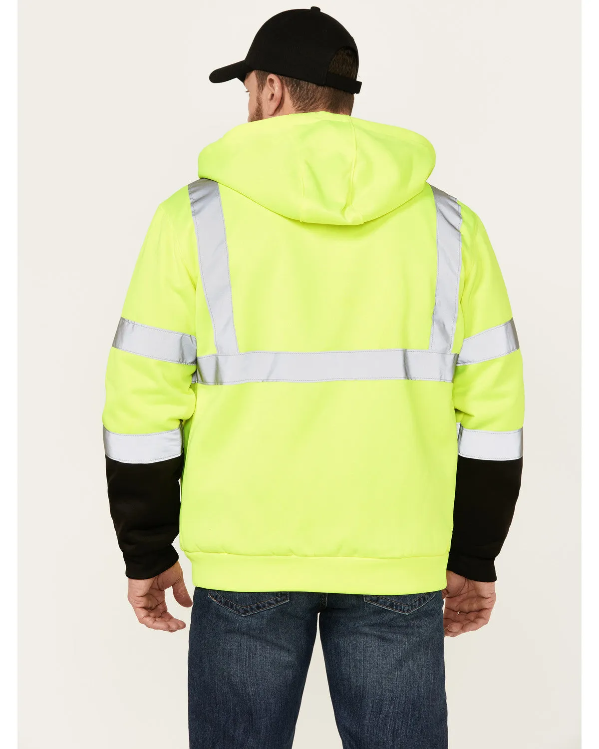 Men's High Vis Hooded Jacket