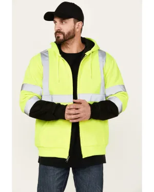 Men's High Vis Hooded Jacket