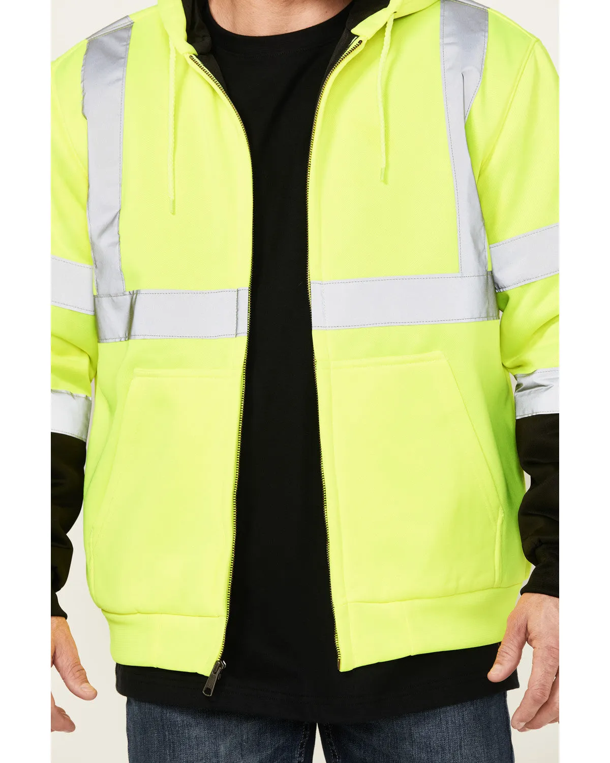 Men's High Vis Hooded Jacket