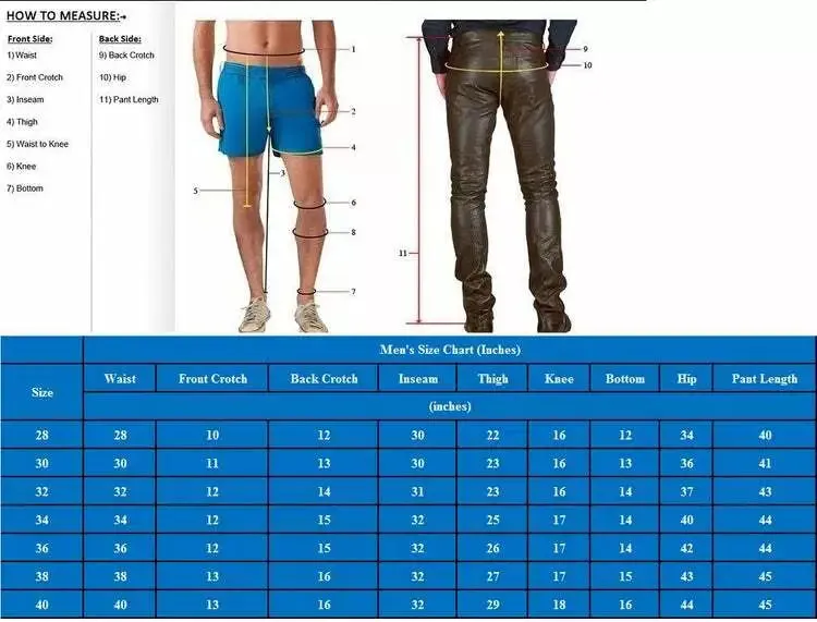 Men's New Brown Premium Leather Pant. Real Soft Lambskin Biker Leather Pant 34.