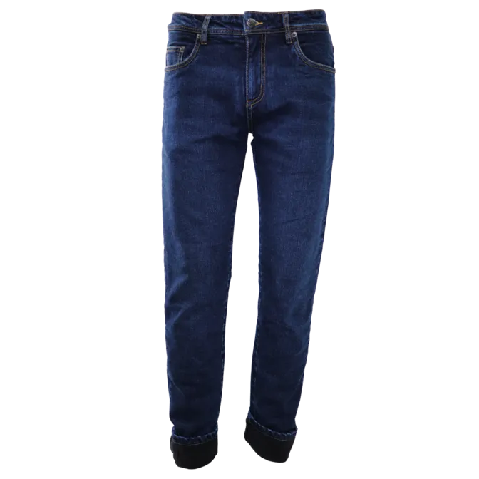 Men's Winter Lined Stretch Jeans by GATTS Workwear - Style SMR-300D