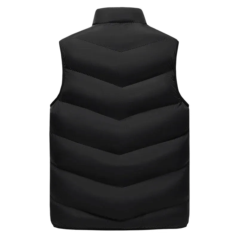 Men’s Winter Wool Soft Vest Jacket – Sleeveless Warm Fleece Waistcoat, Fashion Plus Size Up to 8XL C33