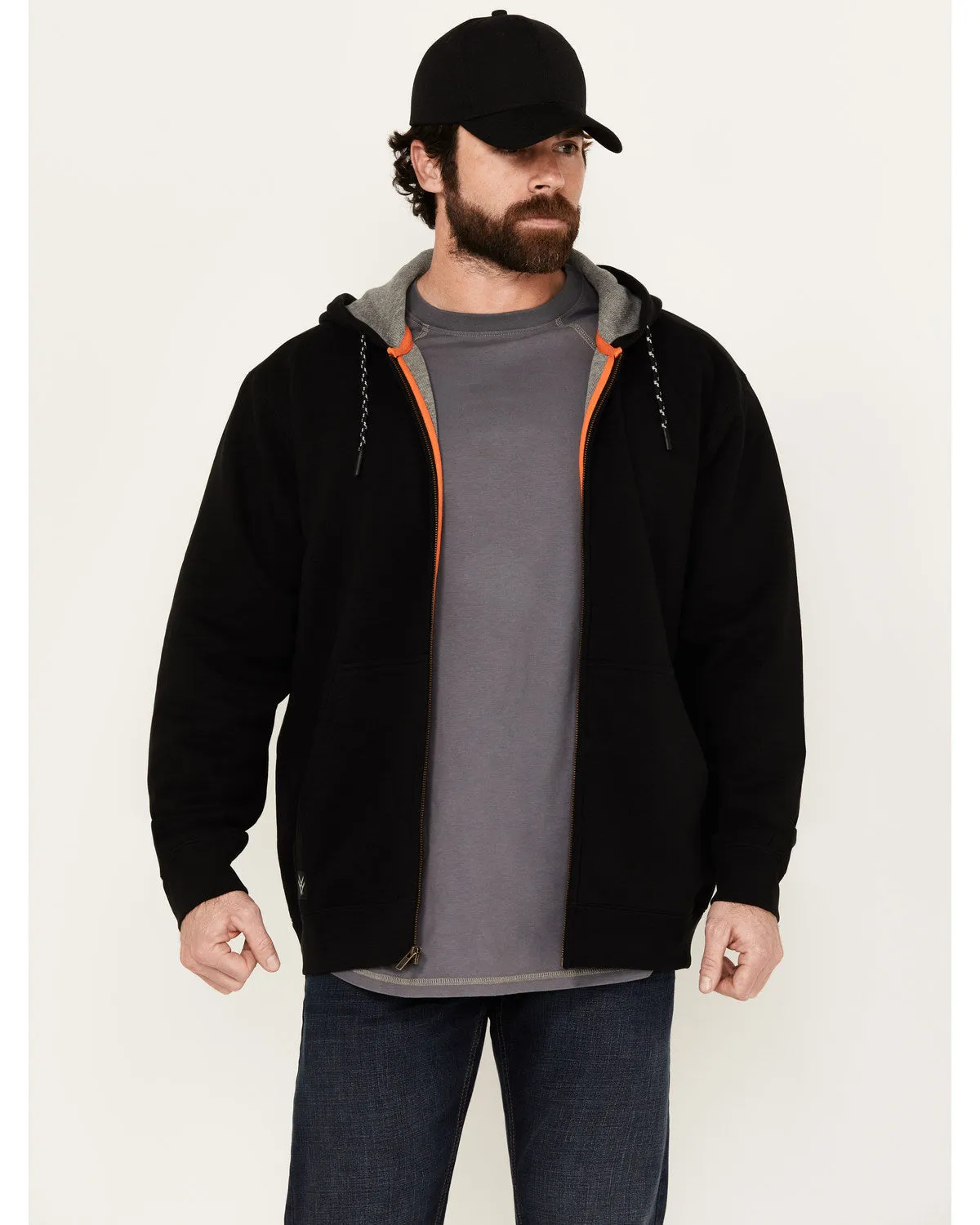 Men's Zip Front Hooded Zip Jacket