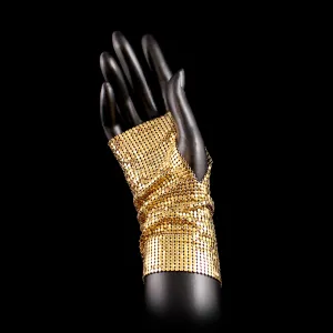 Metal Mesh Fingerless Glove