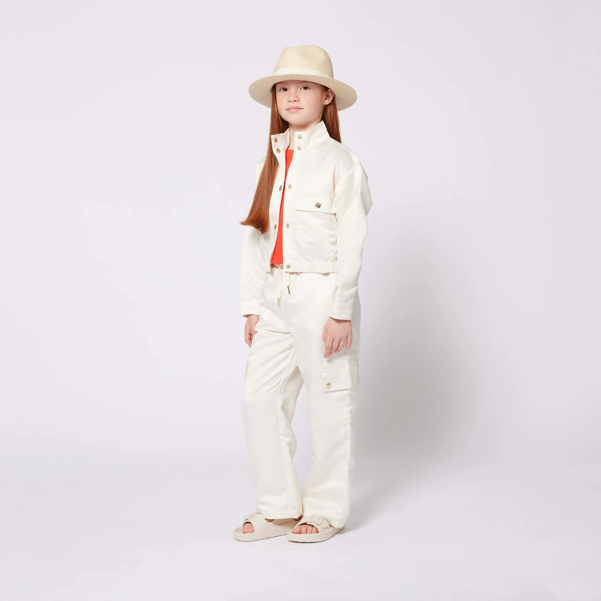Michael Kors Cream Satin Jacket