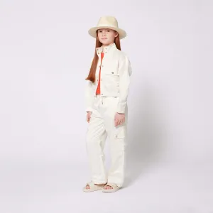 Michael Kors Cream Satin Jacket