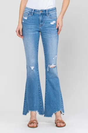 MID-RISE FLARE WITH HEM DETAIL