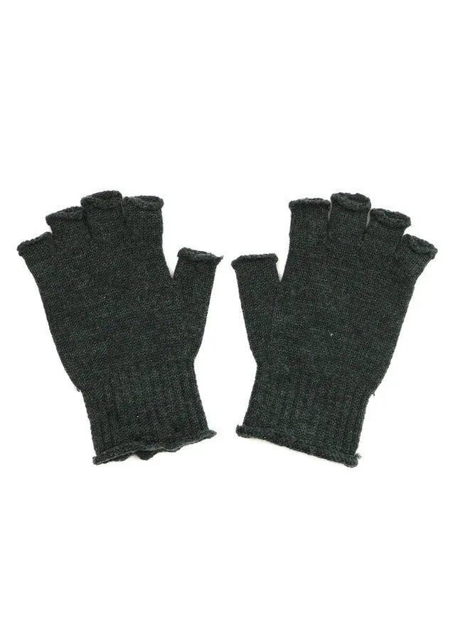 Milo Fingerless Glove in Merino Wool Seaweed