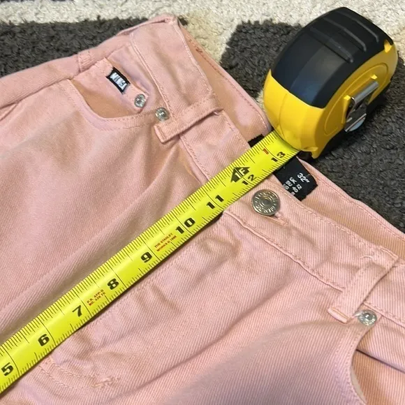 Minga London pink high rise denim jeans A-7