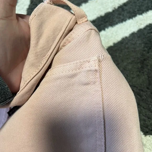 Minga London pink high rise denim jeans A-7