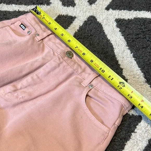 Minga London pink high rise denim jeans A-7