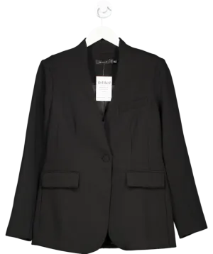 Mint Velvet Black Limited Collarless Blazer UK 10