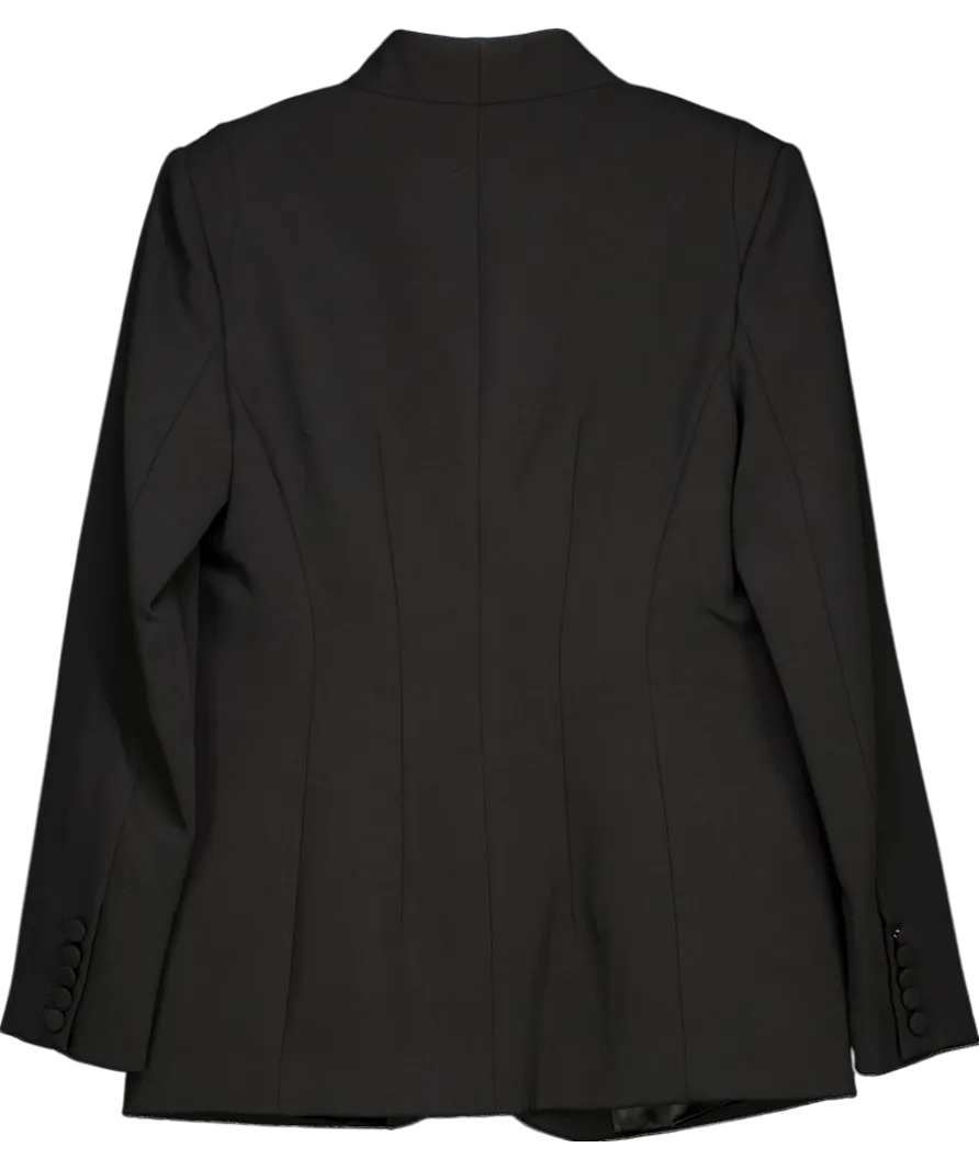 Mint Velvet Black Limited Collarless Blazer UK 10