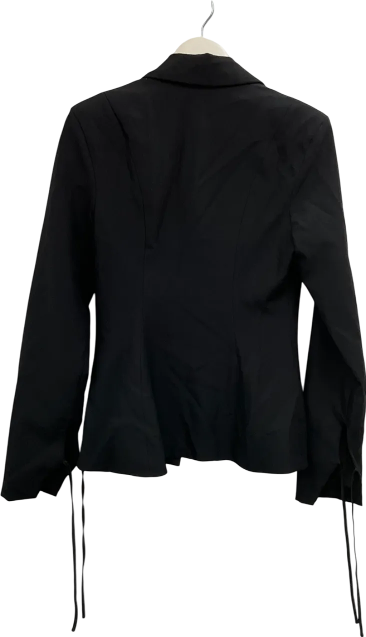 Mistress Rocks Black Timeline Tailored Blazer UK M