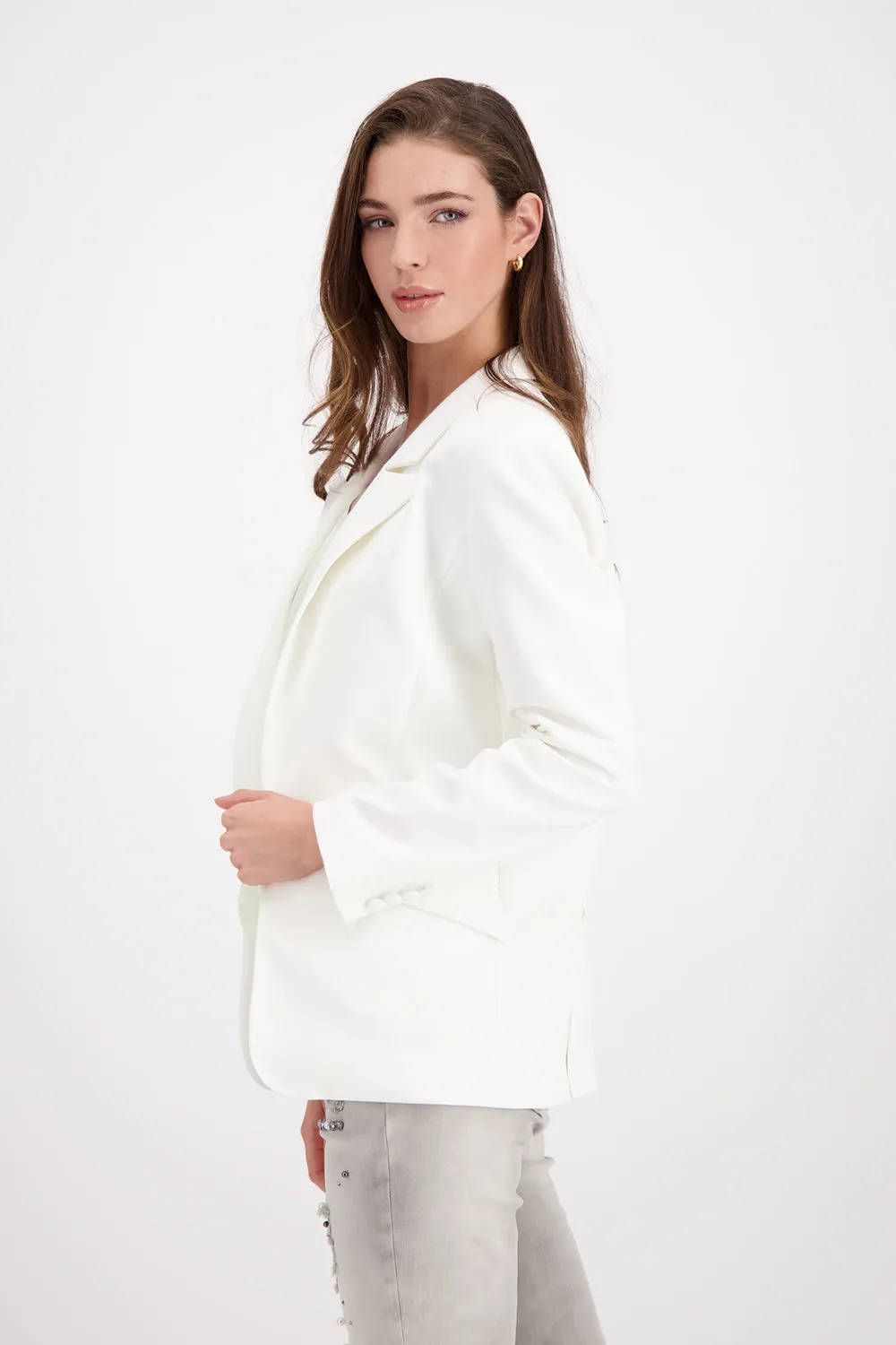 Monari Blazer uni lapel collar M407831