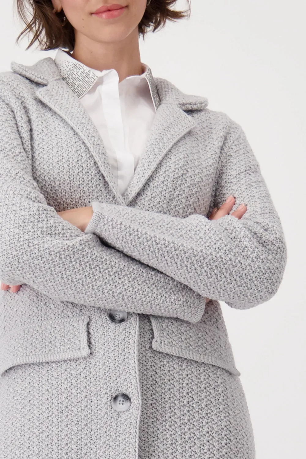 Monari Knit Coatigan 808362