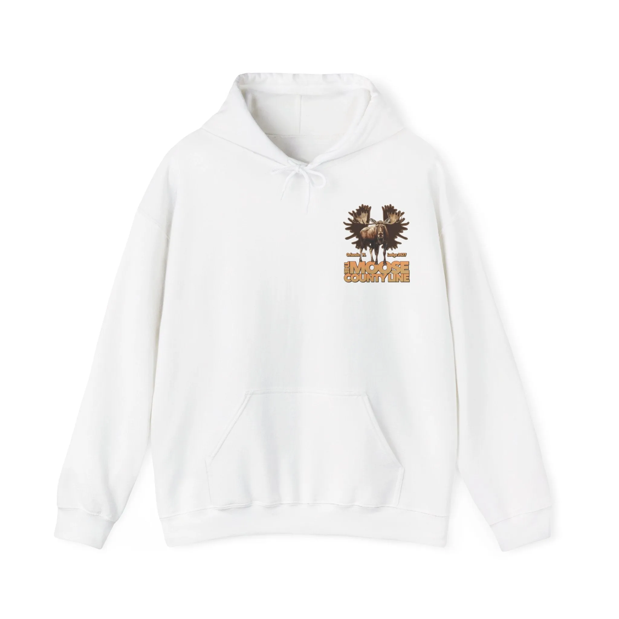 Moose Lodge 2427 - Moose Antlers - Hooded Sweatshirt (Front & Back Print)