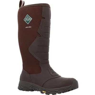 Muck Men's Apex Pro 16" Waterproof Insulated Outdoor Work Boot - Brown - APMS900