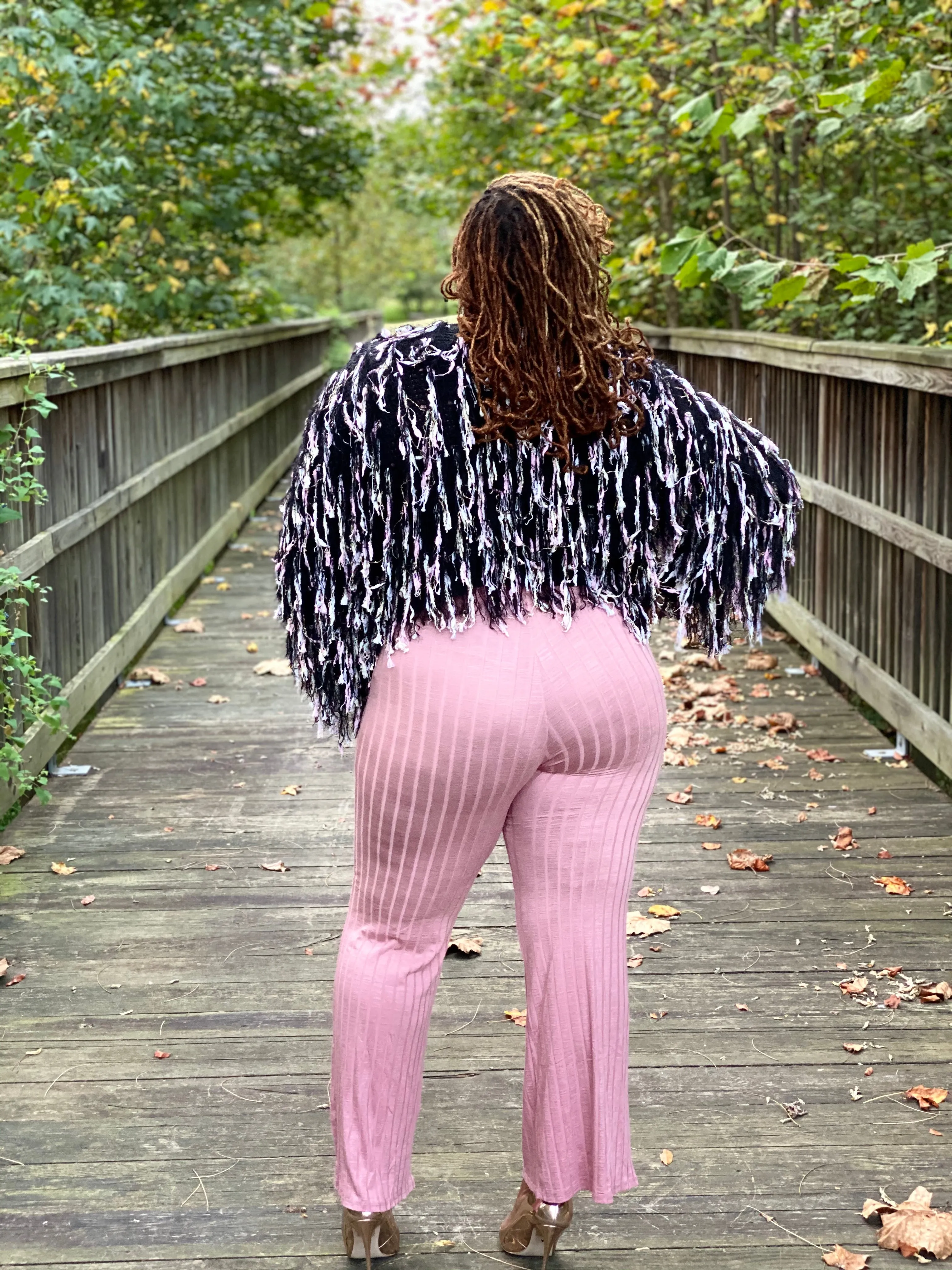 Multi Color Fringe Cardigan
