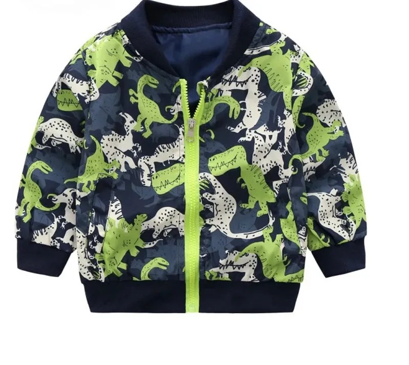 Multi Green Dino Jacket