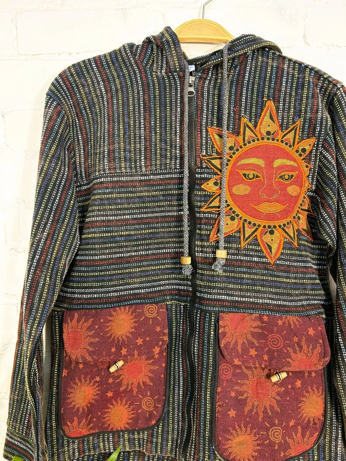 Multi Sun Hooded Zip Jacket