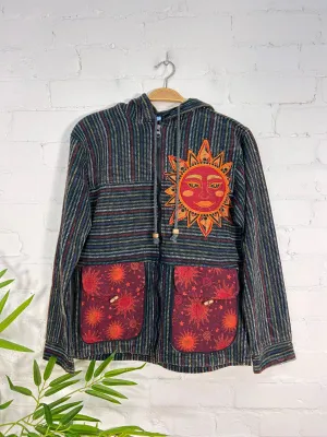 Multi Sun Hooded Zip Jacket