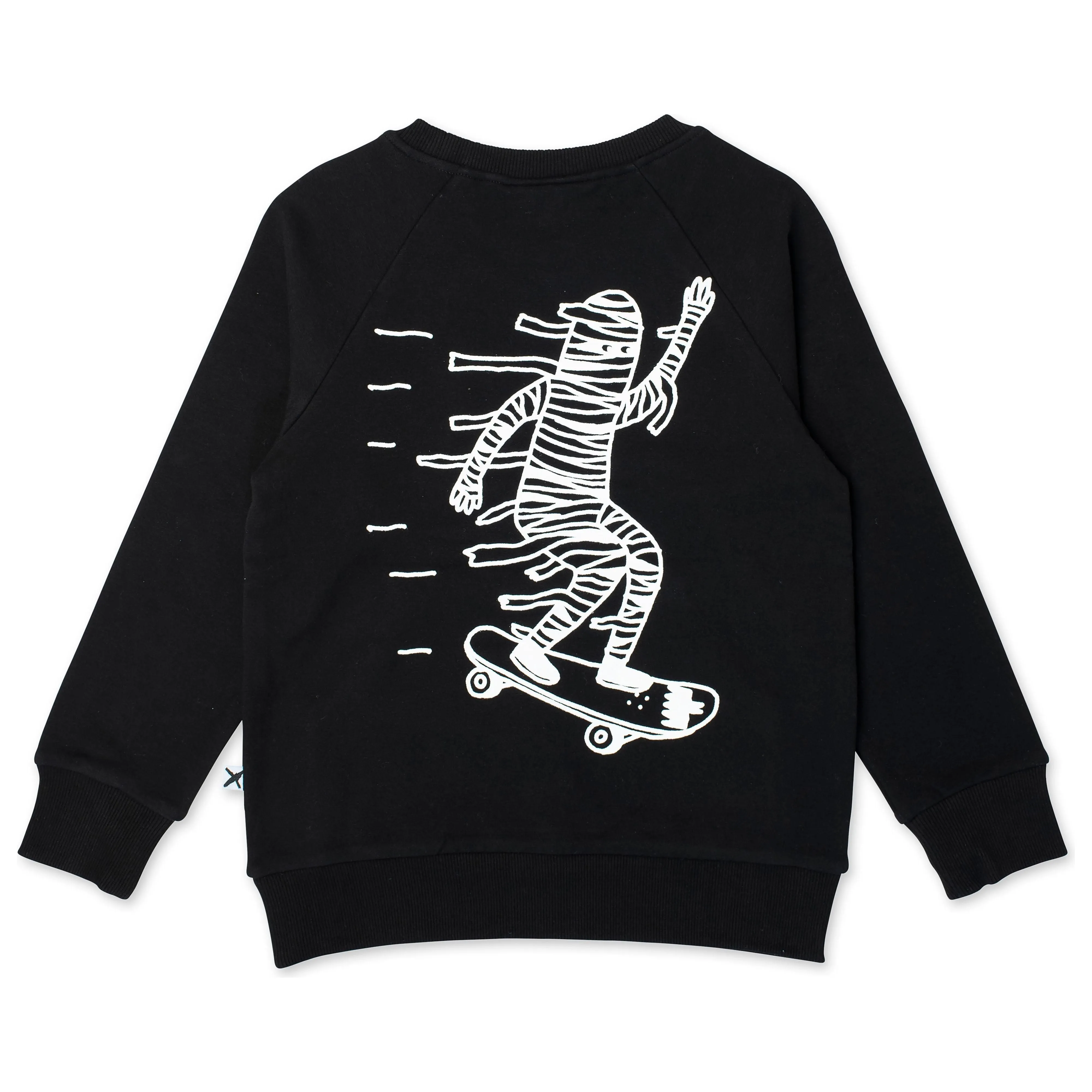 Mummy Skater Furry Crew - Black