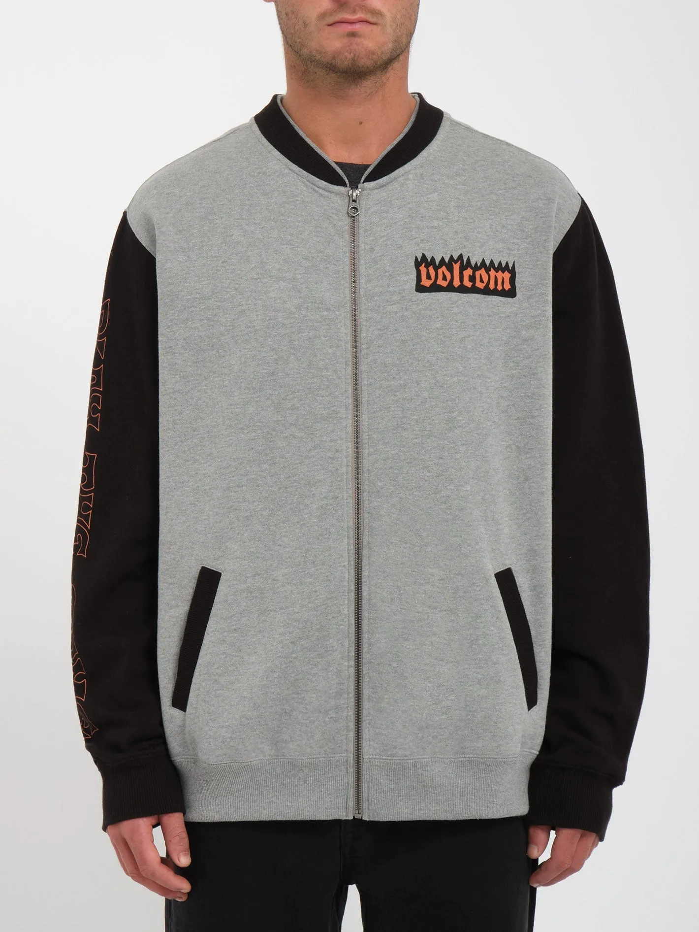 Nando Von Arb Zip Sweatshirt - HEATHER GREY