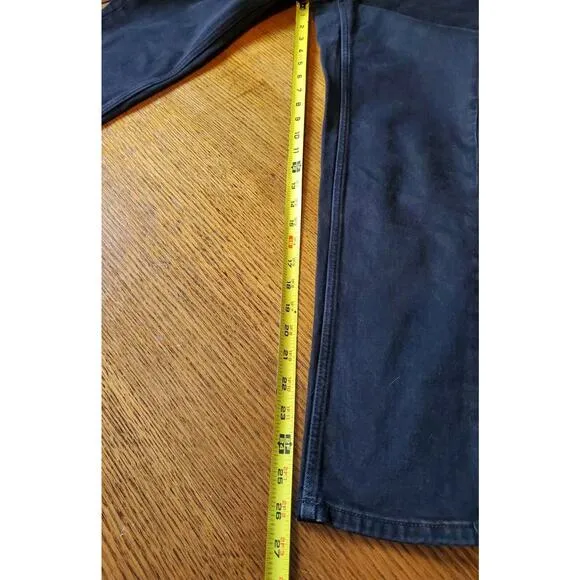 NEW Everlane 24 Crop The Original Cheeky Jean BLACK Jeans Woman COAL Straight