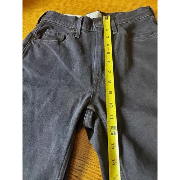 NEW Everlane 24 Crop The Original Cheeky Jean BLACK Jeans Woman COAL Straight