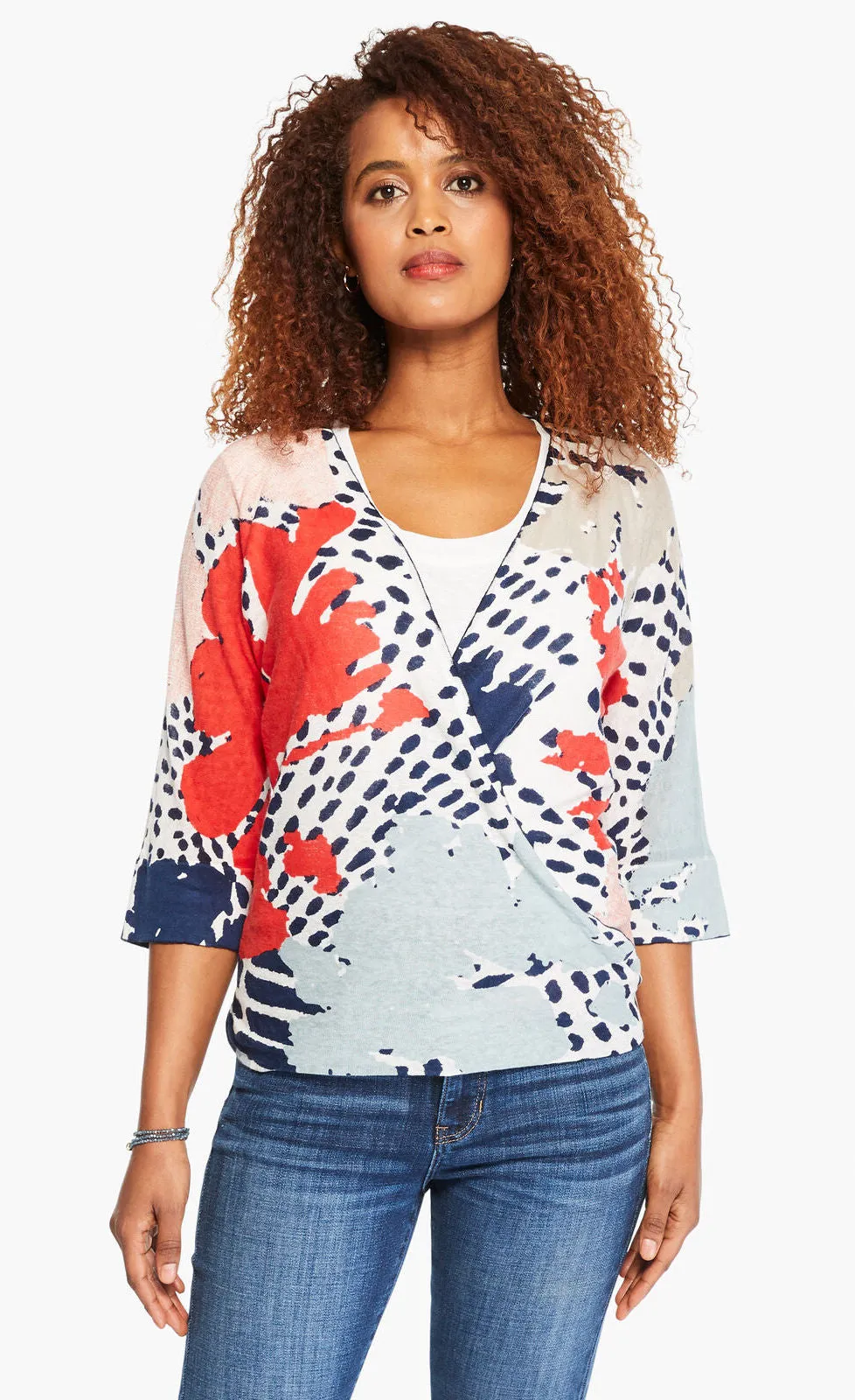 NIc Zoe Art Scene 4-Way Cardigan