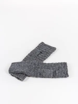 nieve fingerless glove - charcoal