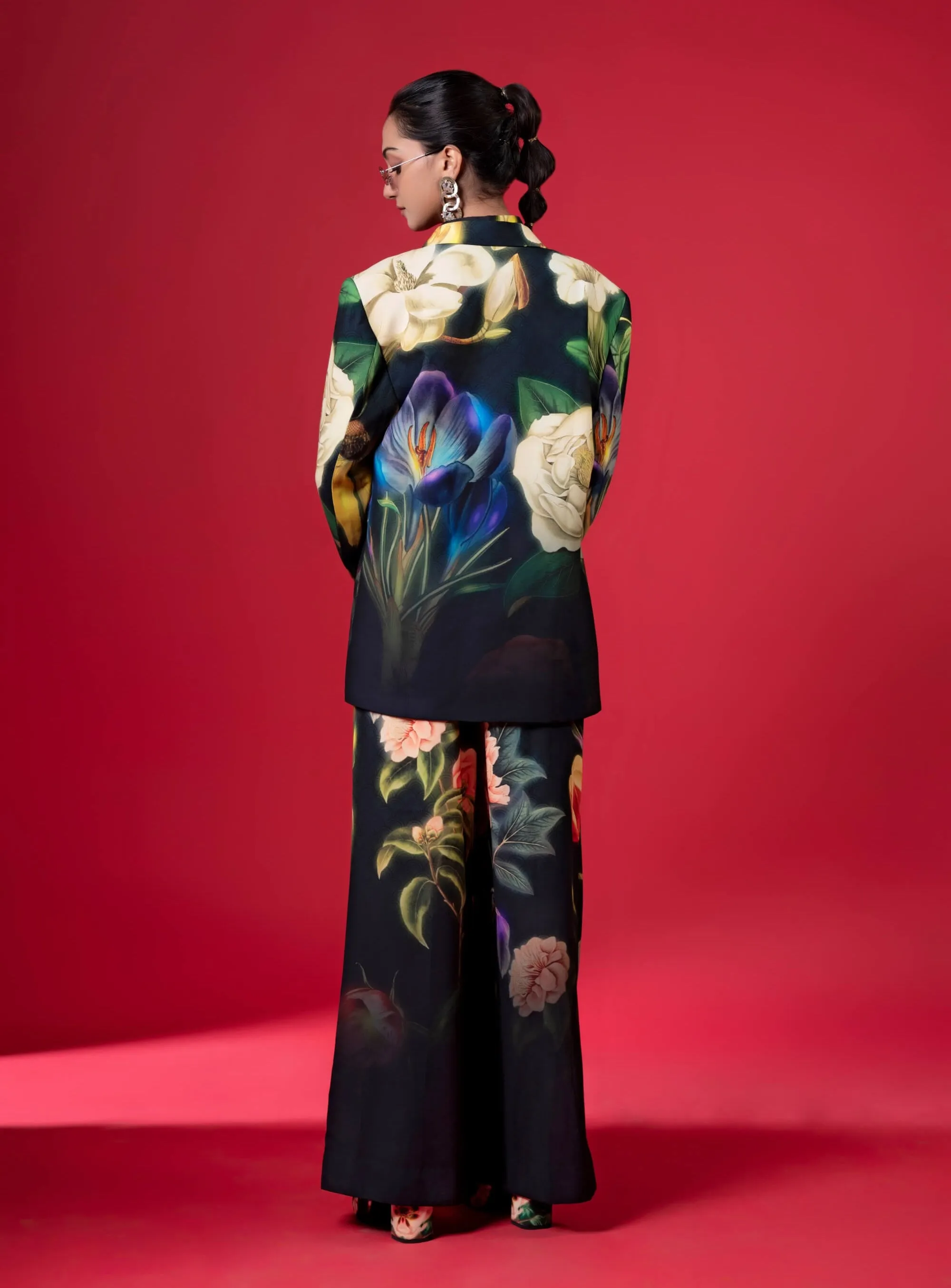 Night bloom pantsuit set