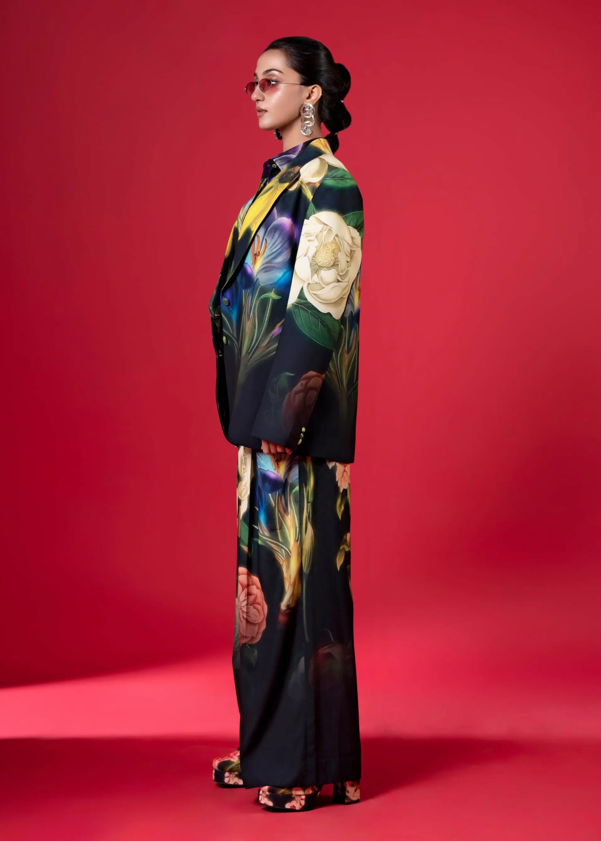 Night bloom pantsuit set