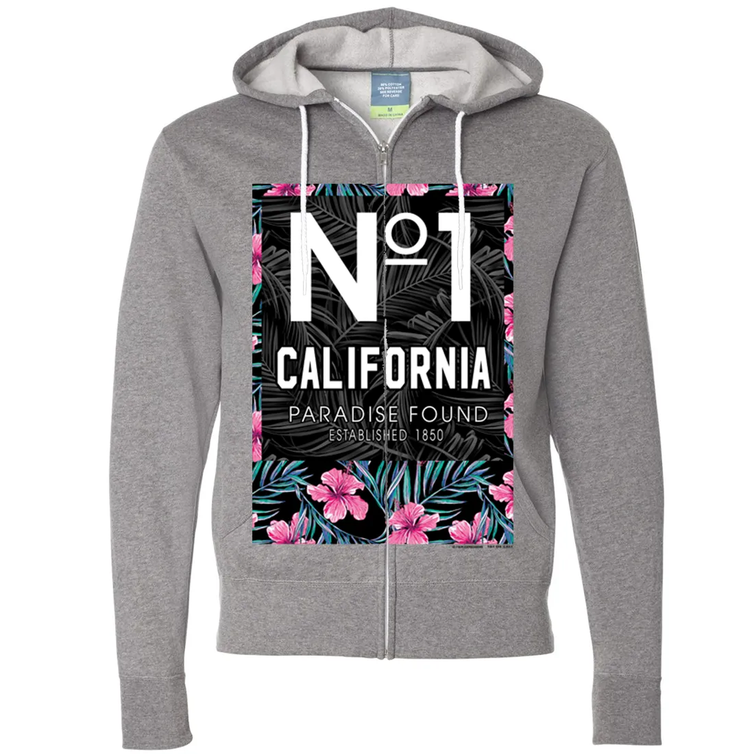No 1 California Paradise Found Zip-Up Hoodie