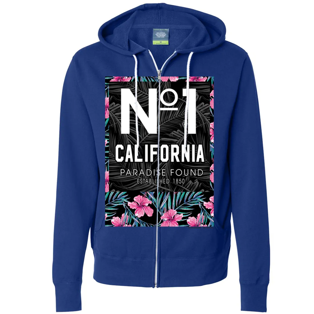 No 1 California Paradise Found Zip-Up Hoodie