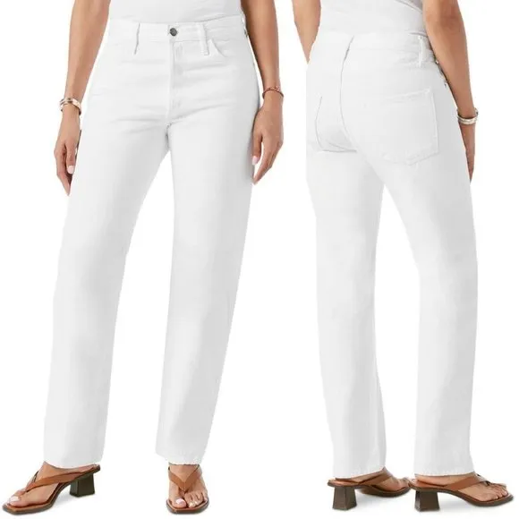 NWT $250 Frame  Le Pixie Slouch Mid-rise White Jean - Size 12 (See Notes)